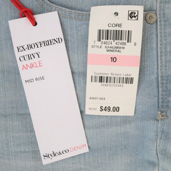 Style&Co. | Ex-Boyfriend Mid Rise Jeans NWT | 10 - Picture 5 of 8